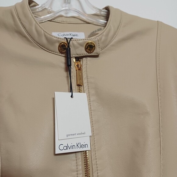 Calvin Klein Women's Polyurethane Jacket Size Medium - Picture 5 of 11